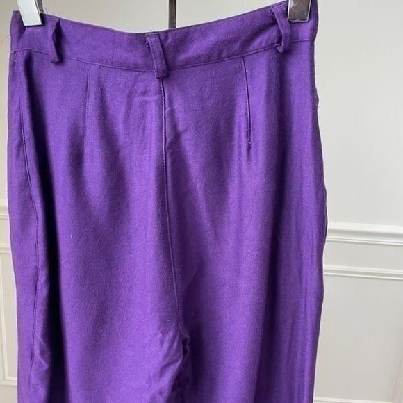 Vintage 80s Prince Purple High Rise Stirrup Pants 2 - Picture 6 of 6